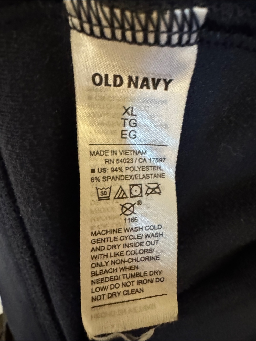Old Navy Blue Stretch Leggings - Picture 3 of 5